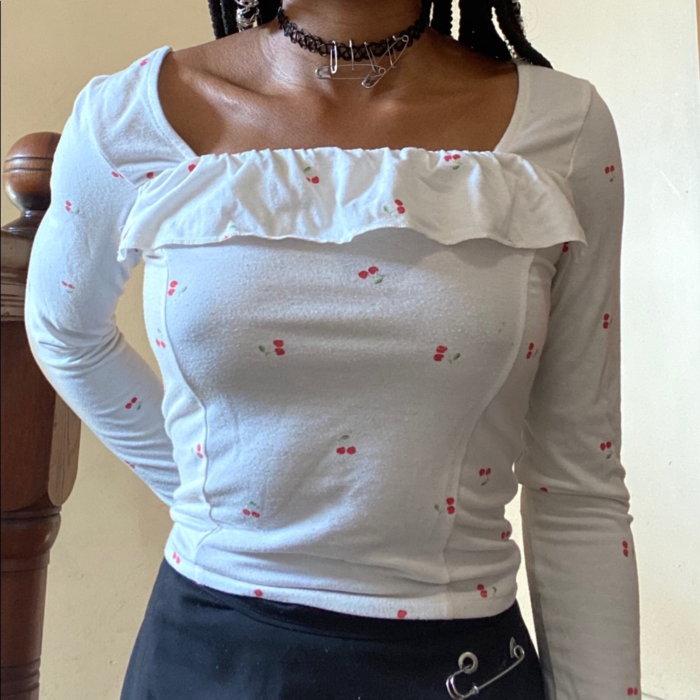 Cherry Print Lolita Top
